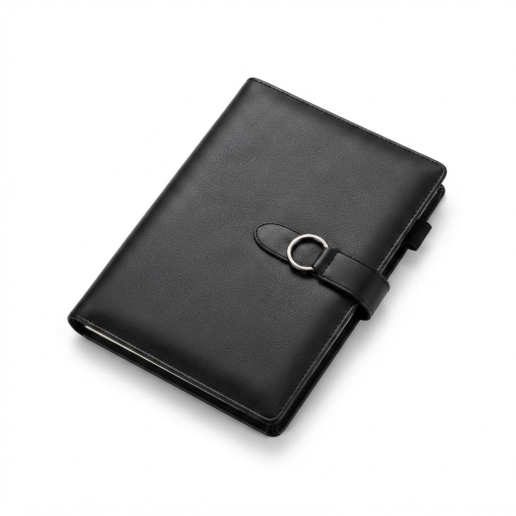 PU Diary with Metal Ring Clasp - Meru Trophy corporate gifting