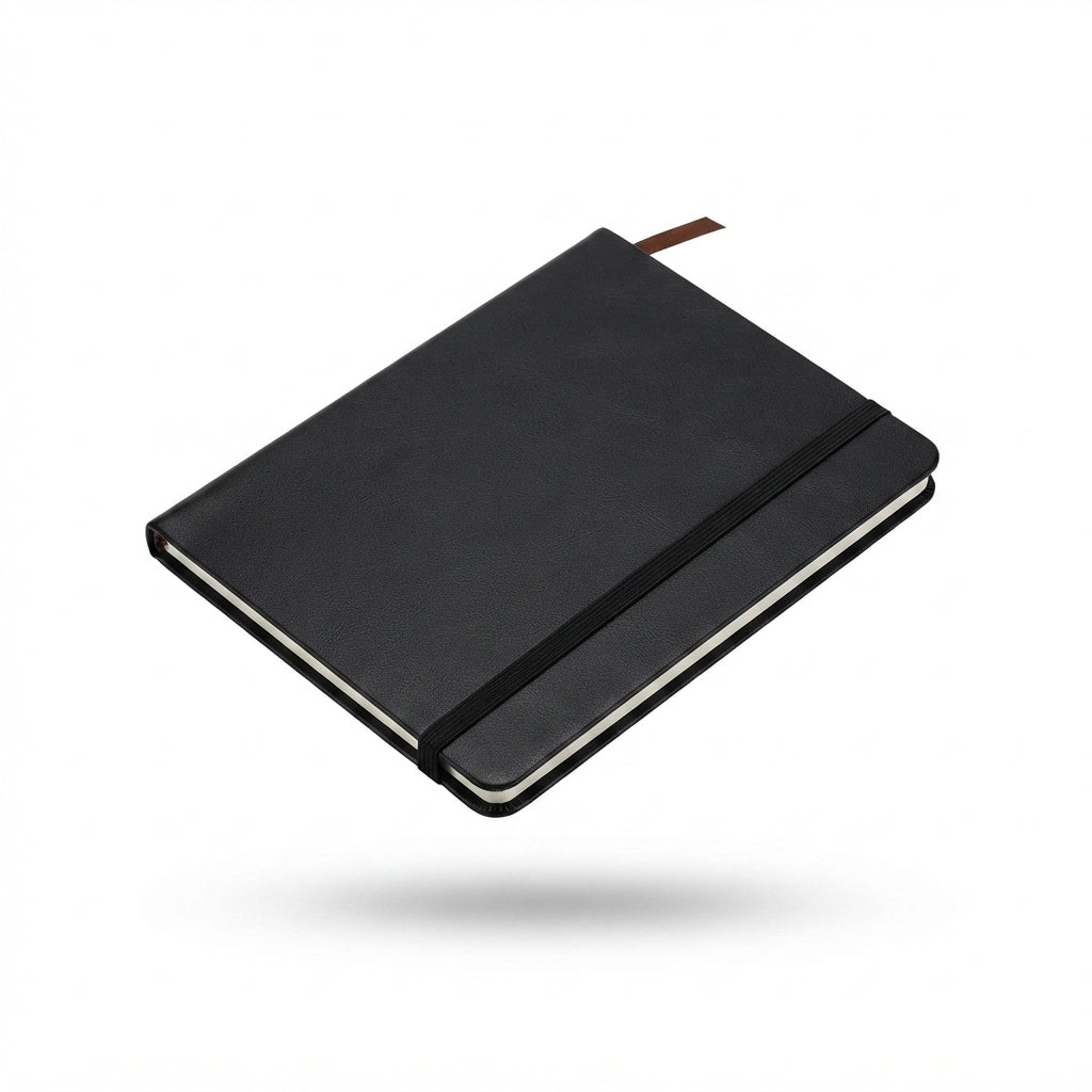 Classic PU Notebook with Elastic Band - Meru Trophy corporate gifting