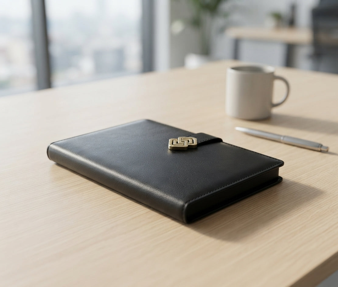 PU Diary with Metal Clasp - lifestyle - Meru Trophy corporate gifting