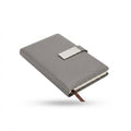 Slim Pocket PU Diary with Metal Plate - Grey - Meru Trophy corporate gifting