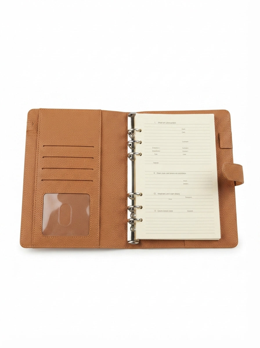 Organiser Diary with Card Slots - Tan - Meru Trophy corporate gifting
