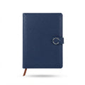 PU Diary with Cover Pocket and Snap Tab - Navy - Meru Trophy corporate gifting