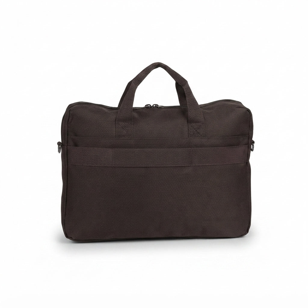 Laptop Bag with Shoulder Strap Brown - Meru Trophy corporate gifting