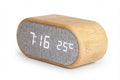 Bamboo Oval LED Digital Clock - Bamboo - Meru Trophy corporate gifting