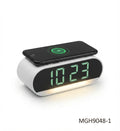 Digital Clock with Wireless Charger - Black - Meru Trophy corporate gifting