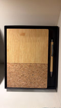 Wood & Cork Two-Tone Diary and Pen Set