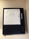 Marble-Top Notebook & Pen Set