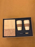 Wood & Cork Tumbler Pair Gift Set