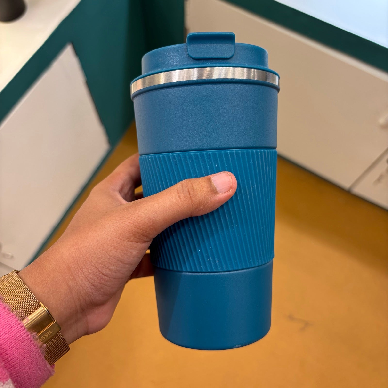 Coffee Tumbler with Flip Lid 500 ml - Blue