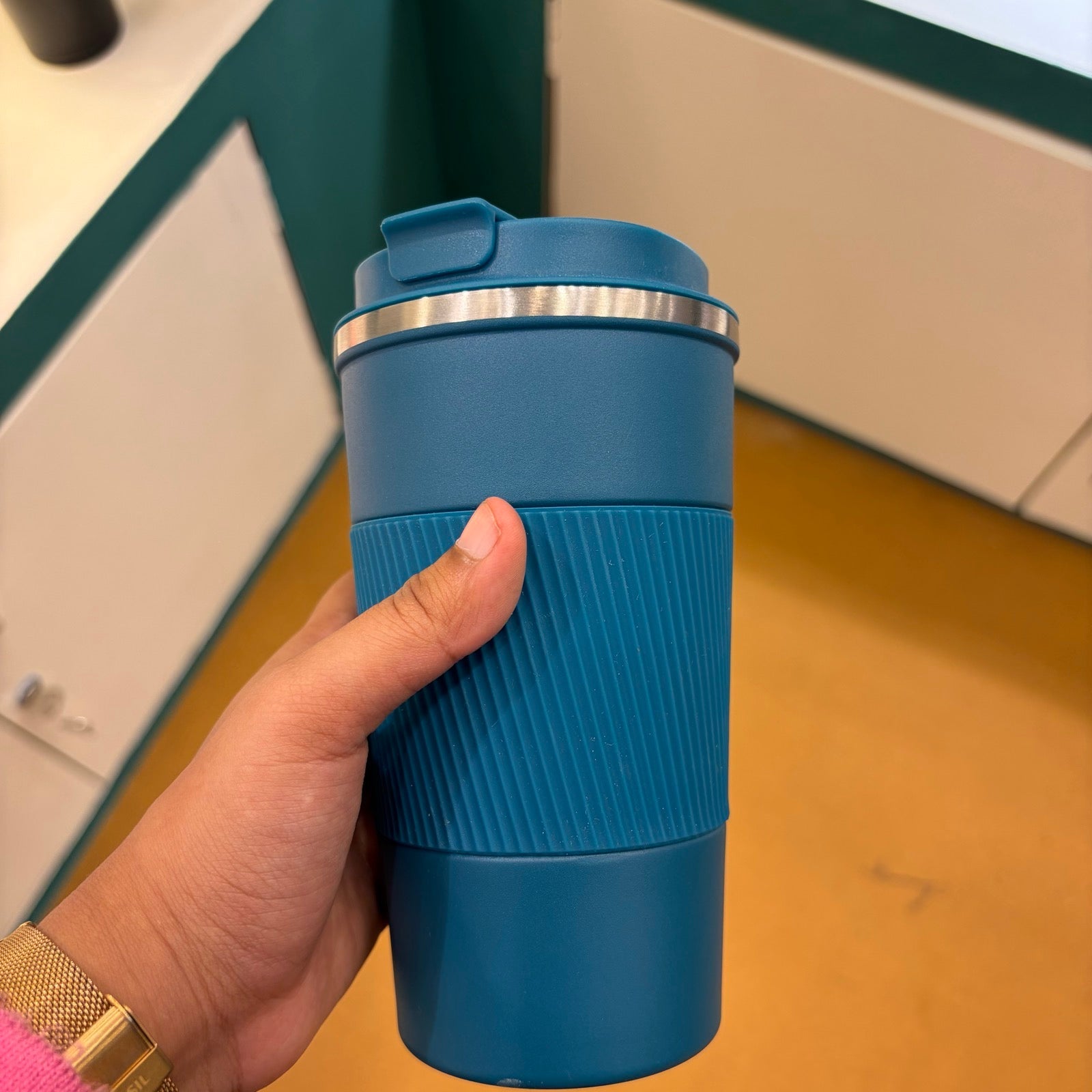Coffee Tumbler with Flip Lid 500 ml - Blue