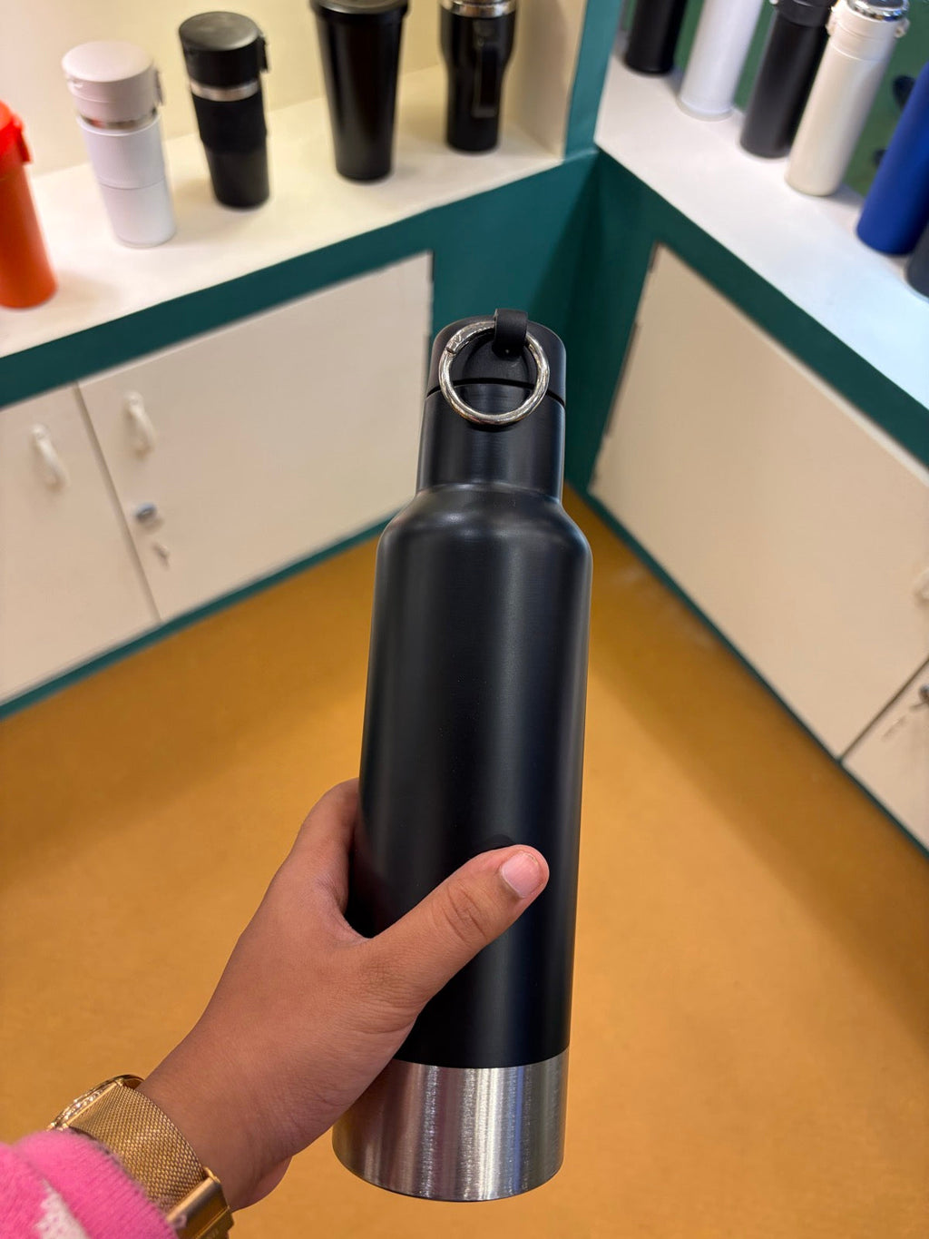 Steel Bottle with Carabiner Clip 1000 ml – MGH 2170