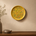 Gulzar Naqqashi, hand-painted Papier Mache bird art plate