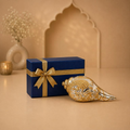 Shankhnaad Gold Plated Ceremonial Conch Shell handcrafted metal craft
