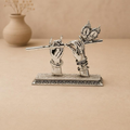 Murlimanohar silver finish Krishna hands with flute showpiece, handcrafted metal craft