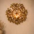 Deepmalika floral vine wall candle sconce, handcrafted metal