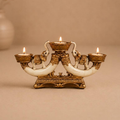 Gaja Danta Twin Elephant Tealight Holder, handcrafted metal craft