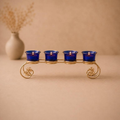 Neel Vithika Metal Tealight Row, handcrafted metal craft