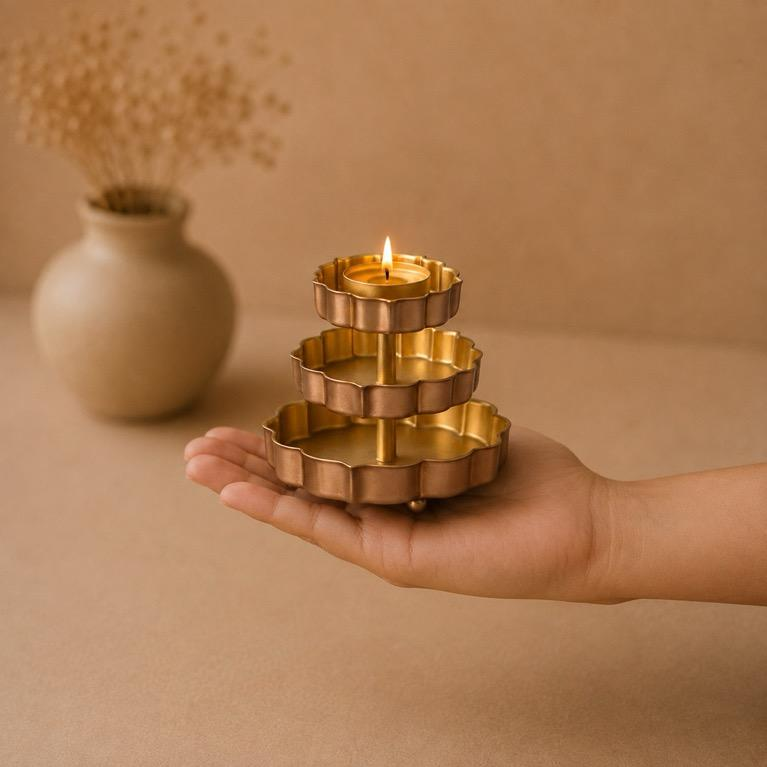 Seva Service Oil Lamp Diya Pair Gifting handcrafted