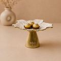 Parosne ki Parat Lotus Serving Stand, handcrafted metal craft