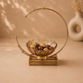 Phal Aangan Sculptural Fruit Bowl Stand, handcrafted metal craft