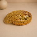 Kanak Mithaas Filigree Sweet Box (Oval), handcrafted metal craft