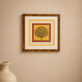 Swarna Pattachitra Golden Tree Framed Art, handcrafted Pattachitra