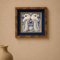 Shola Mor Sholapith Peacock Framed Panel handcrafted sholapith