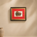Sang-e-Meena Meenakari Marble Plate Framed Art, handcrafted Meenakari (Jaipur)