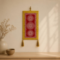 Aipan Kumaoni Ritual Wall Scroll, handcrafted Aipan (Uttarakhand)