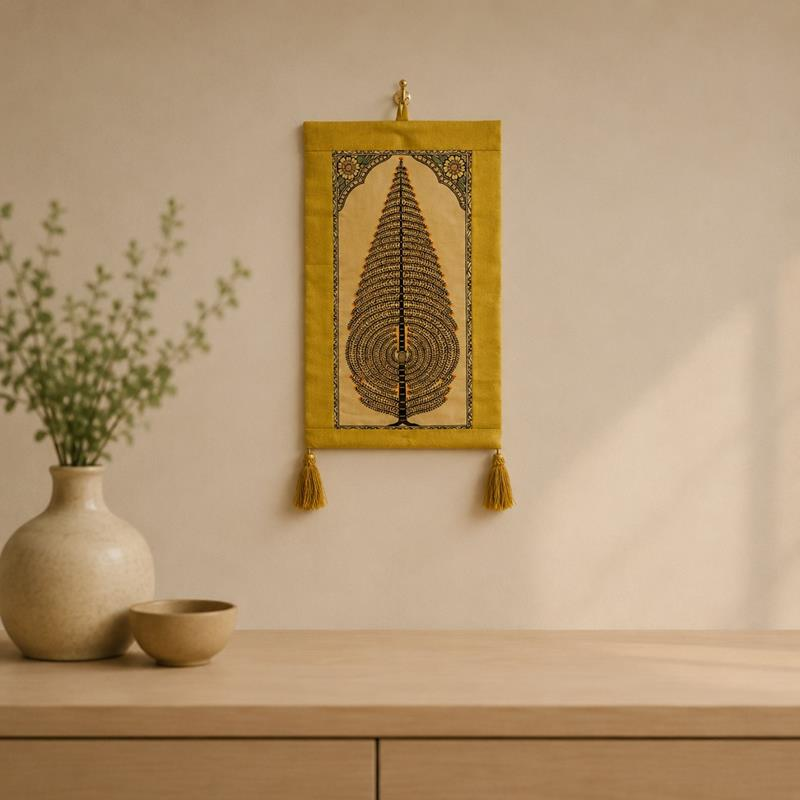 Saura Tribal Icon Wall Scroll, handcrafted Saura tribal art