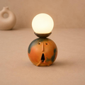 Chandramukhi Kagzi Pottery Face Lamp, handcrafted kagzi pottery