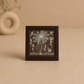 Warli Art with Leather Table Top, handcrafted Warli tribal painting