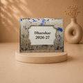 Dharohar Rajat Pushp Silver Floral Photo Frame, handcrafted Moradabad metal craft
