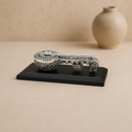 Surmanjari, handcrafted resin ornate veena sculpture