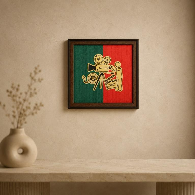 Chhaya Chitra the Cameraman Recognition Plaque, handcrafted metal craft