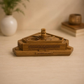 Satya Truth Eternal Lamp Symbolic Figurine handcrafted