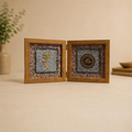 Arthashastra Dual Frame, handcrafted metal Rupee symbol recognition piece