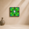 Kashi Smriti Wall Clock, handcrafted Banarasi beadwork frame