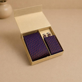 Banaras Saaj Tie & Cufflinks Set, handcrafted Brocade (Banaras)