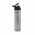 Sipper Bottle with Flip Spout Cap - Silver - Meru Trophy corporate gifting