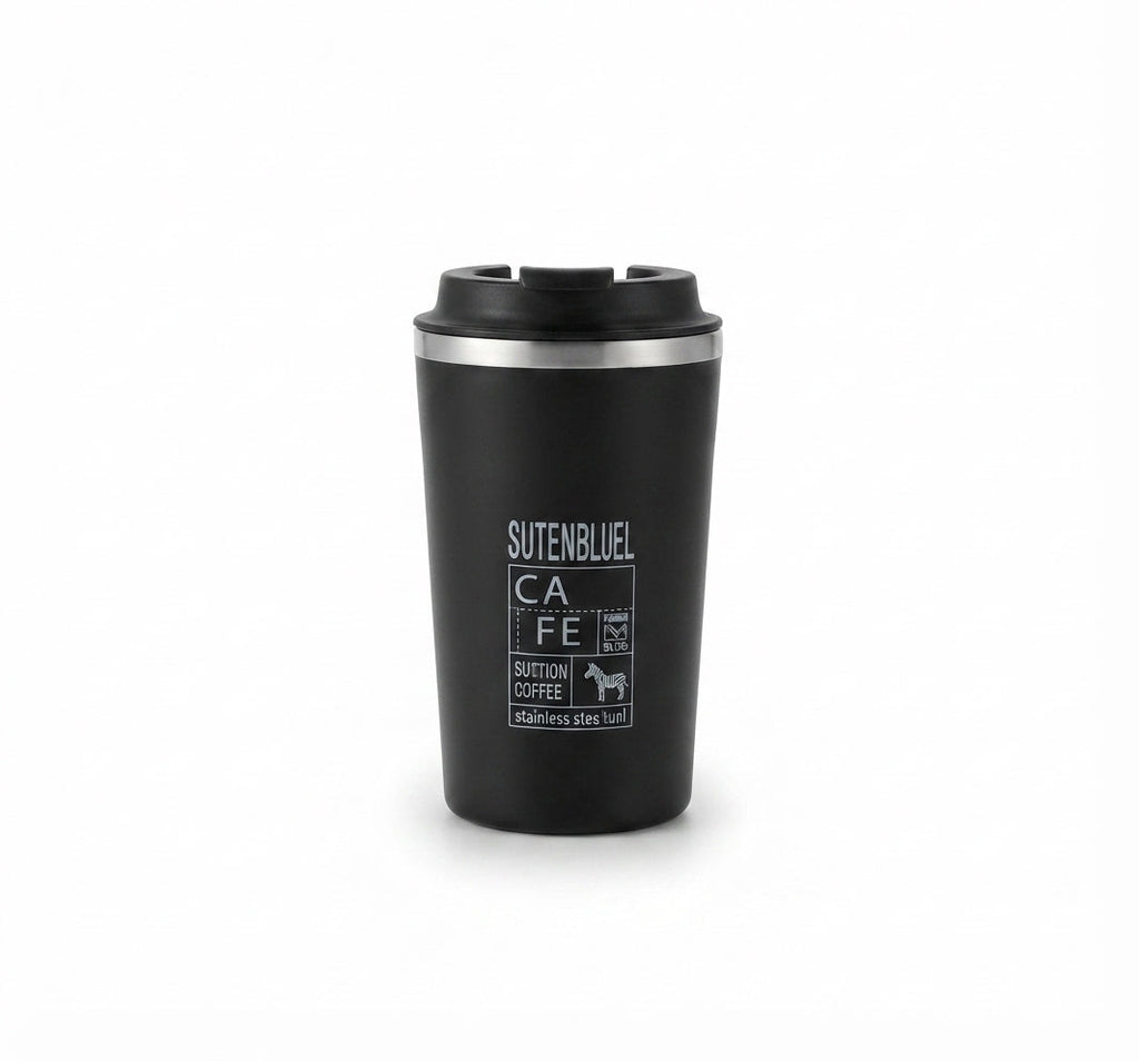Suction Coffee Tumbler - Black - Meru Trophy corporate gifting
