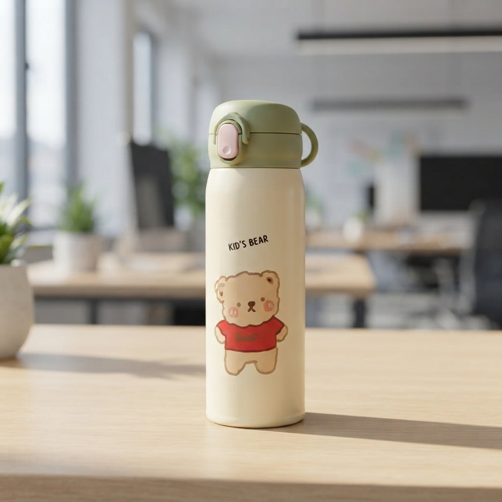 Bear Print Slim Kids Flask - lifestyle - Meru Trophy corporate gifting