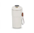 Smart Display Coffee Flask with Strap - White - Meru Trophy corporate gifting