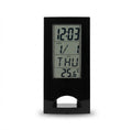 LCD Digital Clock with Calendar and Temperature - Black - Meru Trophy corporate gifting