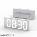 White Mirror LED Digital Clock - White - Meru Trophy corporate gifting