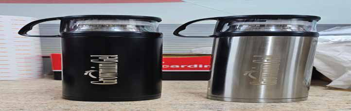 Tall Vacuum Flask with Cup Handle Lid 500 ML corporate gift - Meru Trophy Bangalore