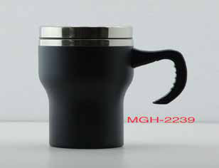 Tall Vacuum Flask with Cup Handle Lid 500 ML corporate gift alternate view - Meru Trophy Bangalore
