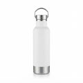 Vacuum Bottle with Ring Handle Lid - White - Meru Trophy corporate gifting