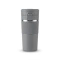 Coffee Tumbler with Flip Lid - Grey - Meru Trophy corporate gifting