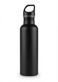 Sports Bottle with Loop Cap - Black - Meru Trophy corporate gifting